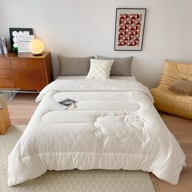 Wholesale Hotel home High Quality soybean cashmere winter quilt  Microfiber Super soft warm wool core soybean quilt
