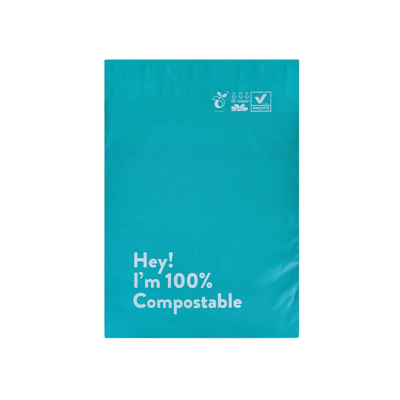 China Factory Biodegradable Express Self-Adhesive Packaging Bag Corn Starch Compostable Eco-Friendly Plastic Bag