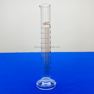 GLS Laboratory Equipment 100ml 500ml Measuring Cylinder Borosilicate Glass Graduated Cylinder
