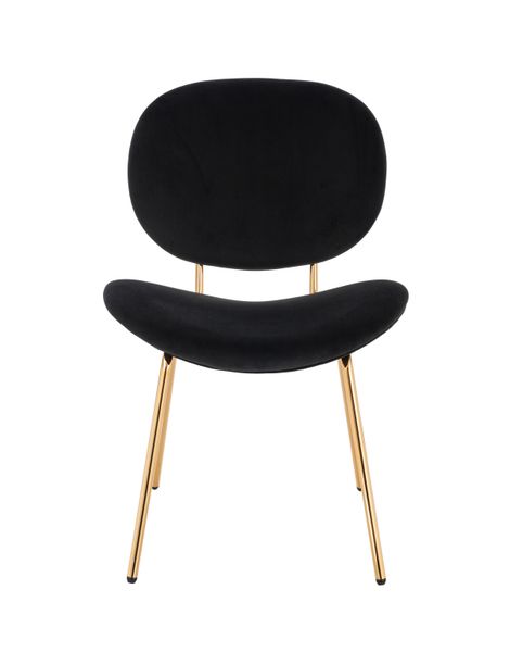 Contemporary Cheap Price Comfortable Velvet Upholstery Golden Metal Legs Velvet Dining Chair