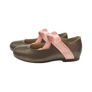 School Shoes Little Girls Brown Uniform Shoes Leather Dance Mary Jane Flats Luxury Shoes for Girls 15 Years Old