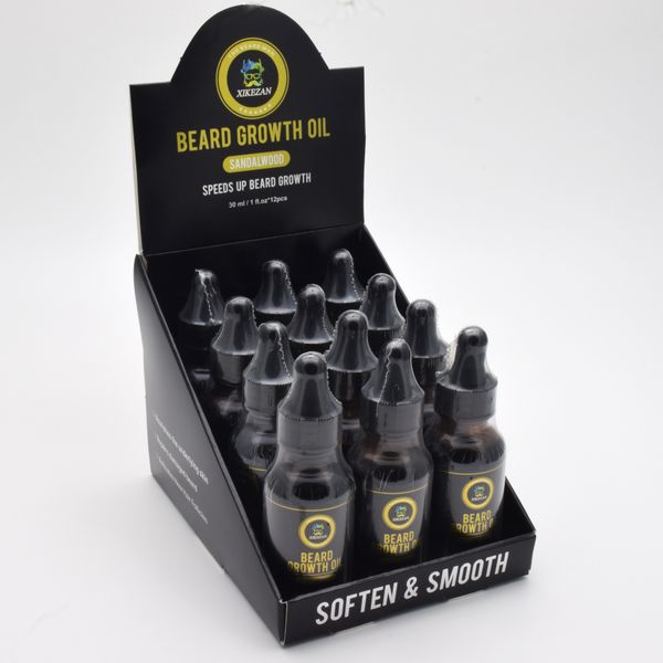 New design Custom Logo Beard Growth Oil Kit Natural Organic Beard Growth Oil