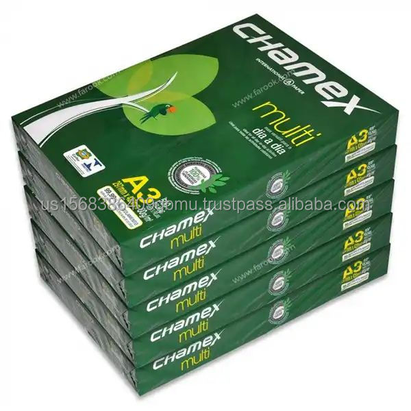 Manufacturer 70gsm 75gsm 80gsm Hard A4 Copy Bond Print Paper Chamex White A4 Printer Office Copy Paper