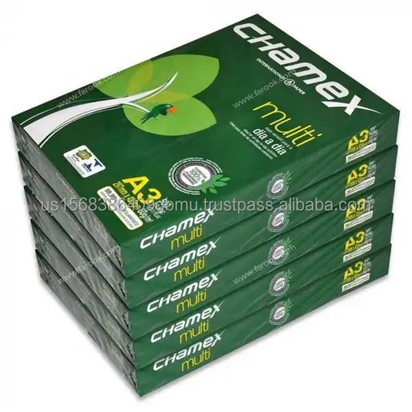 Manufacturer 70gsm 75gsm 80gsm Hard A4 Copy Bond Print Paper Chamex White A4 Printer Office Copy Paper