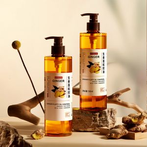 Wholesale OEM Logo Organic Nature Shampoo Herbal Regrowth 500ml Repairs Anit-Hair Loss Ginger Hair Shampoo For Hair Growth