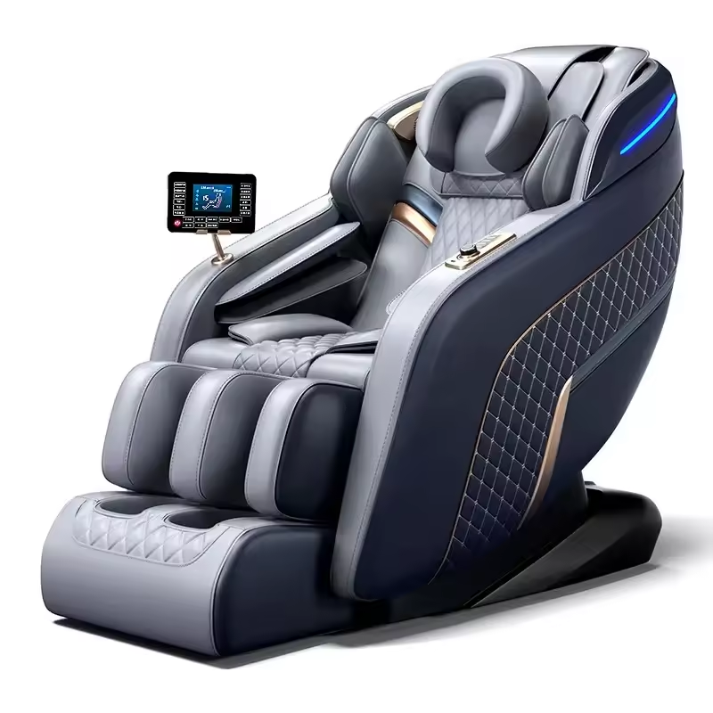 Zhengzhou Mingyuan Enterprise Management Consulting Co., Ltd. Music Luxury Shiatsu Massage Chair Foot Spa Full Body Zero Gravity Air Pressure Best Quality Full Body 4D Chair Massage