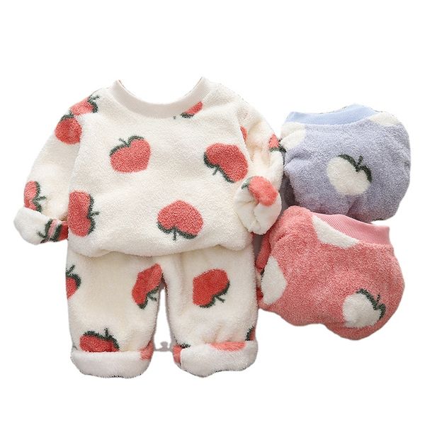 2024 Autumn New Arrival long sleeve sweater sets Fashion 1-3 years baby clothes 2pc Casual Sports set