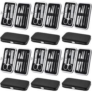 12 Sets Manicure Set Nail Clippers Pedicure Kit Stainless Steel Professional Pedicure Set Grooming Kits Nail Care Tools