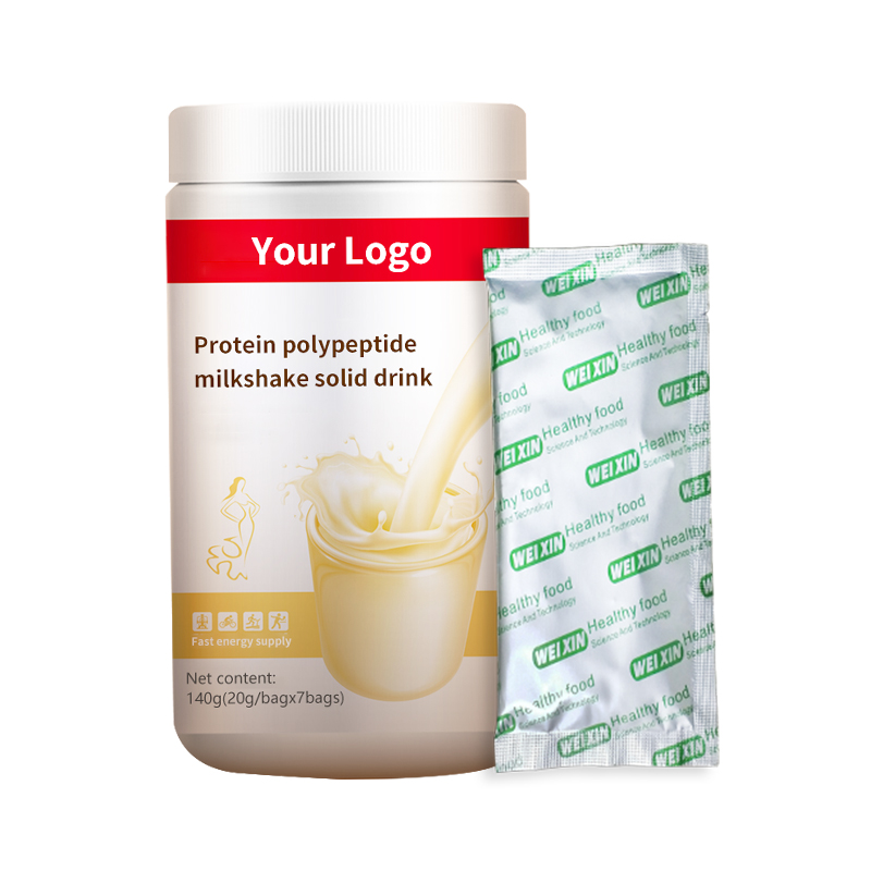 Private label supplements solid beverage Protein polypeptide milkshake drinking slim milk tea protein powder