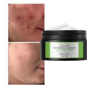 Private Label 60/100g Customized Extra Strong Kojic Acid 7days Lightening Peeling Face Body Cream Whitening Cream