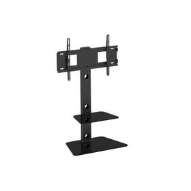 TV STAND WITH GLASS SHELVES