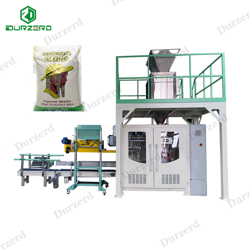 High Speed Rice Bagging Machine 50 kg Rice Packing Machine Filling and Weighing Packing Machine For Rice