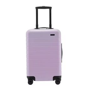 Factory wholesale Voyage Carry-ons Travel baggage Lavender Color Suitcase Bags Expandable Suitcases with Wheels abs pc material