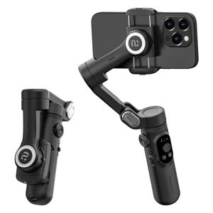 AOCHUAN Professional 3-Axis Stabilizer for Smartphone Fill Light Extension Rod  for iPhone 15 14 13 Pro/Max Smart X Pro