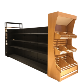 Gondola unit with bread rack，Gondolas & shelvings，Supermarket Hypermarket Metal Display Store Shelf