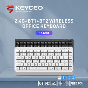 KY-K681 OEM Dual-Mode 2.4G+BT silent office Keyboard Ergonomic design with full-function buttons Computer Accessories