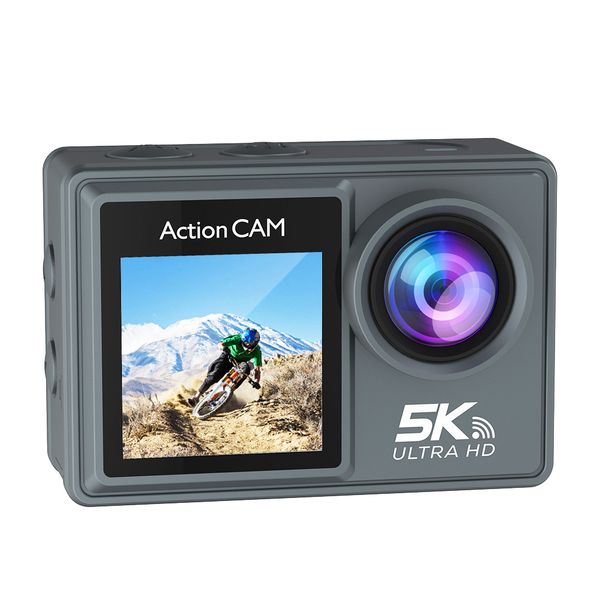 Action And Sports Cameras 5K 60Fps 5K Dual Color Screen Action Camera 5K Action Camera Touch. Screen