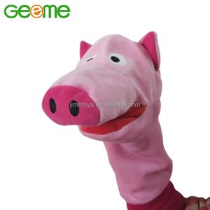 JM8136 Plush Pig Shaped Hand Puppet