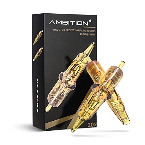 Xiamen Eternal Cnc Machining Co., Ltd. Ambition 20pcs 0.35mm Gold M1Tattoo Cartridge Needles Disposable Sterilized Tattoo Cartridges