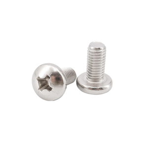 Din7985 Factory Customized Stainless Steel A2-70 Cross Half-round Head Screw DIN7985 Cross Pan Head Machine Screws