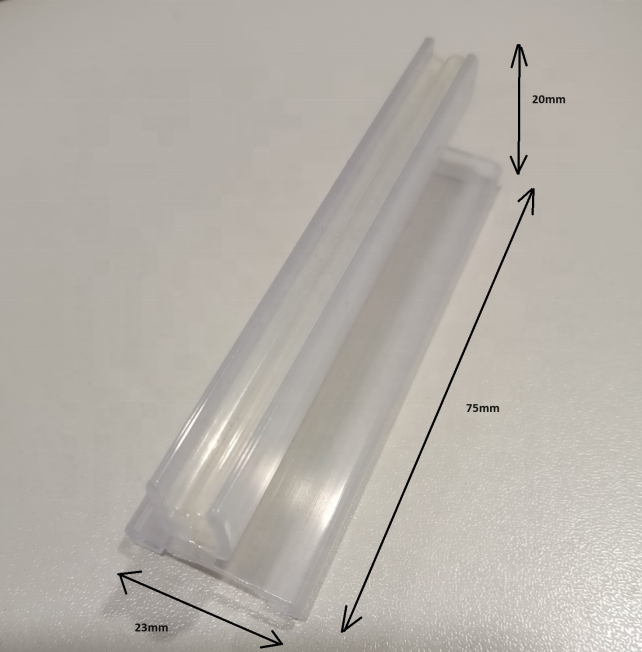Jiashan Shanghe Display Products Co., Ltd. Hot sale shelf top sign holder PVC extrusion Super Large sign gripper sign clip for poster