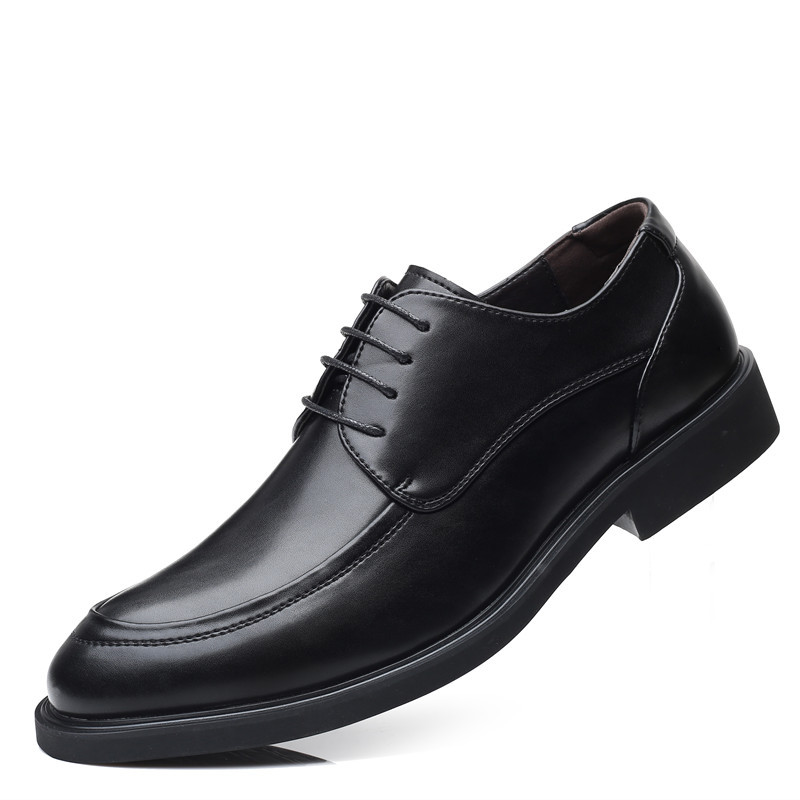 Wenzhou Ailange E-Commerce Co., Ltd. Custom vintage casual wedding soild color shoes men pu leather round head business formal shoes 38-48