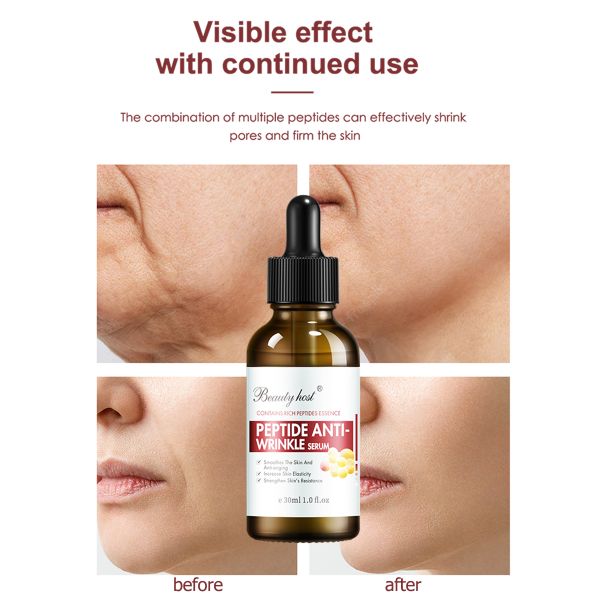 Wholesale Peptide Anti-wrinkle Face Serum, Increase Skin Elasticity Reduce The Look of Wrinkles