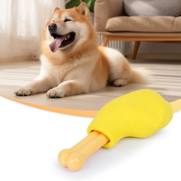 custom rubber toy dog chew drumsticks Animal Toys aggressive  interactive pet toy