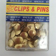 Round Wood Thumb Tack Decorative Drawing Cork Board School Pin Brooches Push Pin Office Supplies