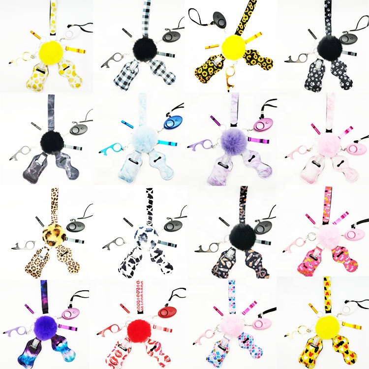 Wholesale 10 pcs /set  Self Defense Keychain Set For Women