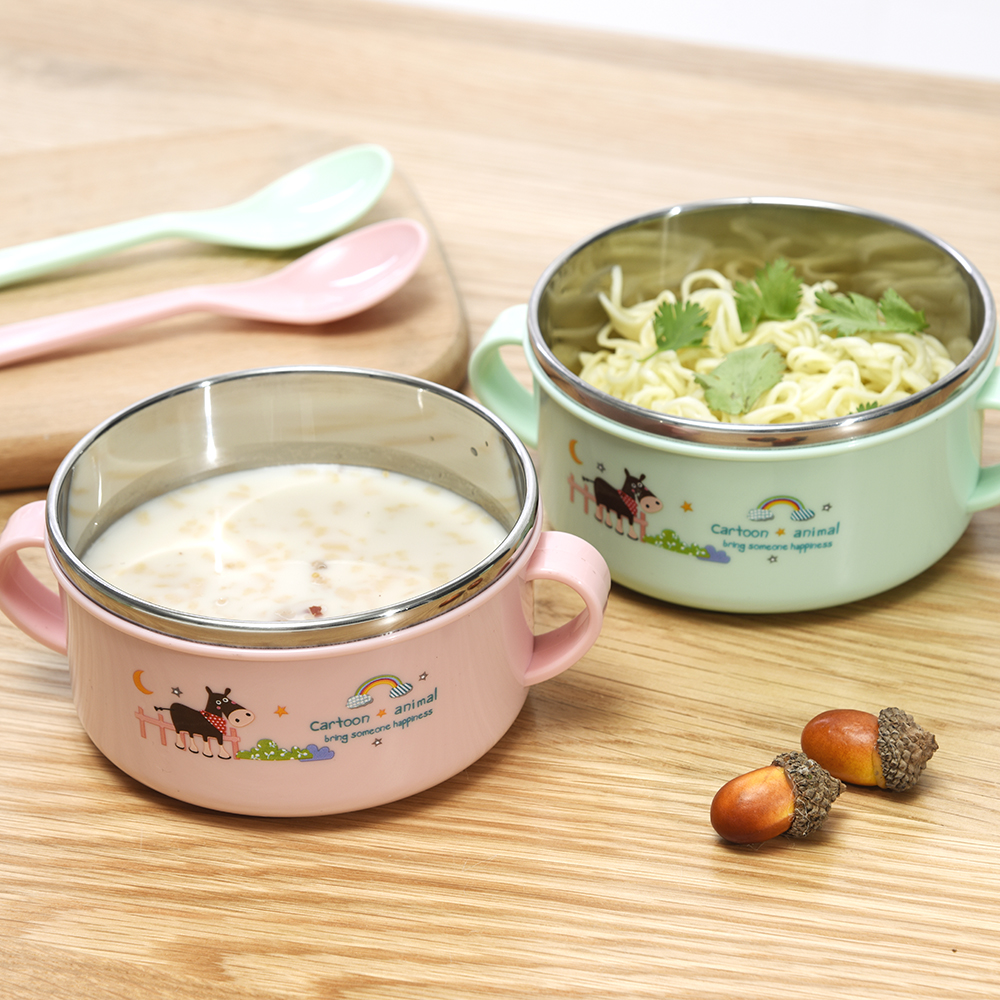 Taizhou Shine Home Products Co., Ltd. Factory direct stainless steel tableware cutlery bowl for baby children