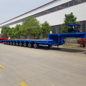 Detachable Gooseneck 70/80 ton Low bed trailer Lowboy Semi Trailer Lowbed Truck trailer