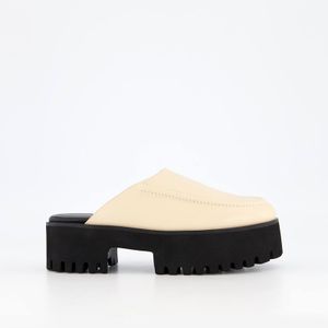 Custom Waterproof Flats Manufacturer Women Thick Sole Comfortable Platform Mule Flats Custom Rubber Thick Sole Casual Flats