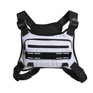 Custom Outdoor Running Reflective Vest Sports Cycling Hiking Chest Pack Men's Chest Bag Lightweight