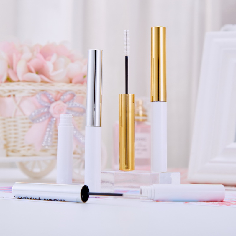 Wholesale cosmetics packaging material blow bottle round lip tube eyelash tube 4ml eyeliner tube empty container