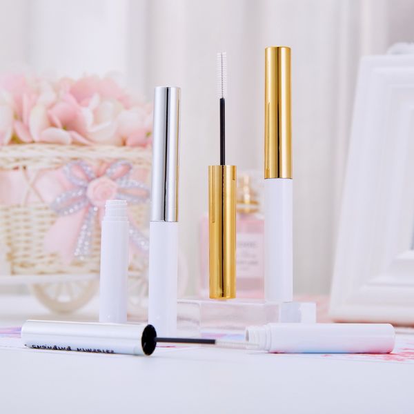 Wholesale cosmetics packaging material blow bottle round lip tube eyelash tube 4ml eyeliner tube empty container