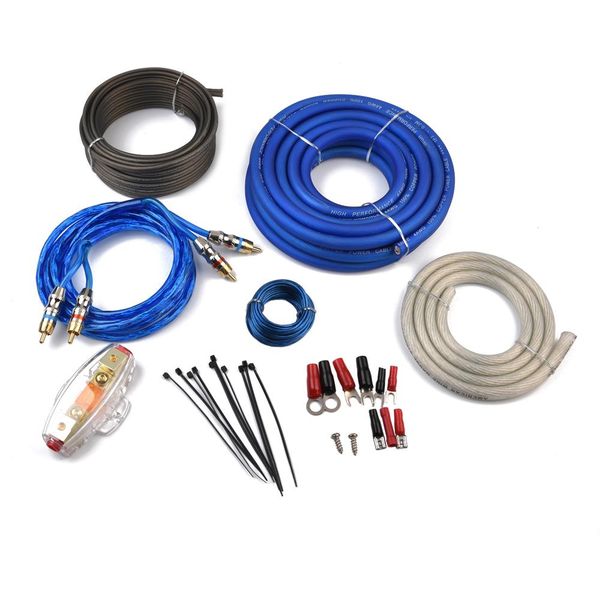 OEM/ODM Car Amplifier Cable Kit Car Amplifier Install Wiring Kit Audio Amplifier Wiring Kits 4GA Amp Wiring Kit