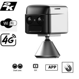 Acmell S70 Dual Lens Battery O-KAM app Picture in picture wireless mini 4G LTE camera for home secuirty