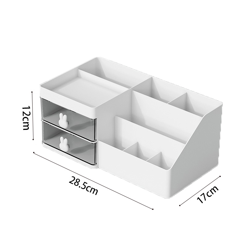 Yiwu Mubang Daily Necessities Factory Desktop Plastic Skincare Storage Cabinet Makeup Organizer Drawer Cosmetic Storage Box