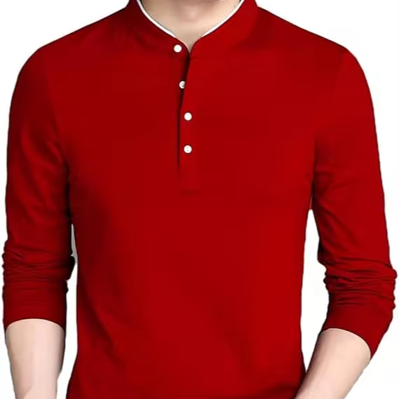 CERTIFIED WORK INTERNATIONAL Custom Men's Heavyweight Vintage Streetwear T-Shirts Basic Long Sleeve Polo Basic Cotton Customized Blank T-Shirts Autumn High