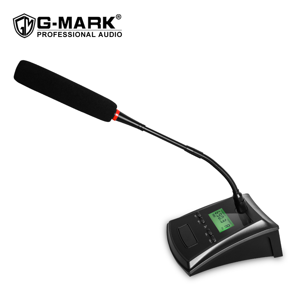 Enping Yinfu Intelligent Technology Co., Ltd. G-MARK X440meet DSP Chip Frequency Lock UHF System Wireless Conference Room Microphone Desktop Standard Dynamic Microphone