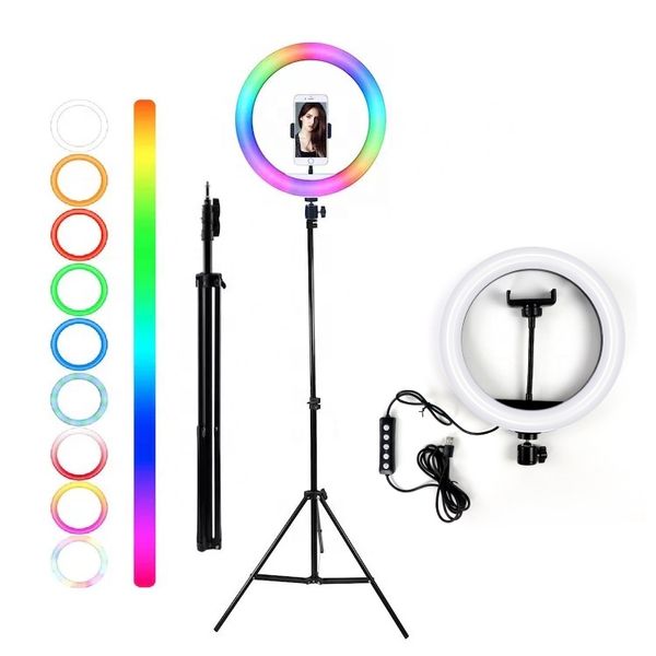 Oldshark 12 Inch Portable Led Circle Ring Light Little Light Ring Led Ring Light With Tripod Stand