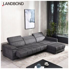 L Shape Sofa Set Furniture Electric Slip Sofa Bed Multi-function Luxury Fabric Comfortable Couch Modern Sofa For Living