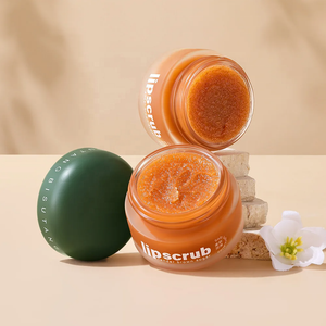 BISUTANG Brown Sugar Lips Care Scrubs Organic Vegan Cute Moisturizing Exfoliating Sugar Lip Scrub for 20g