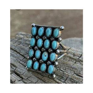 Arizona Turquoise Ring 925 solid Sterling Silver Custom Wholesale Jewelry For Women And Girls Handmade Silver Rings Suppliers