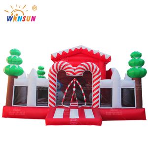 High Quality Party  Inflatable Bounce House christmas Semi-Enclosed Inflatable Jumping House