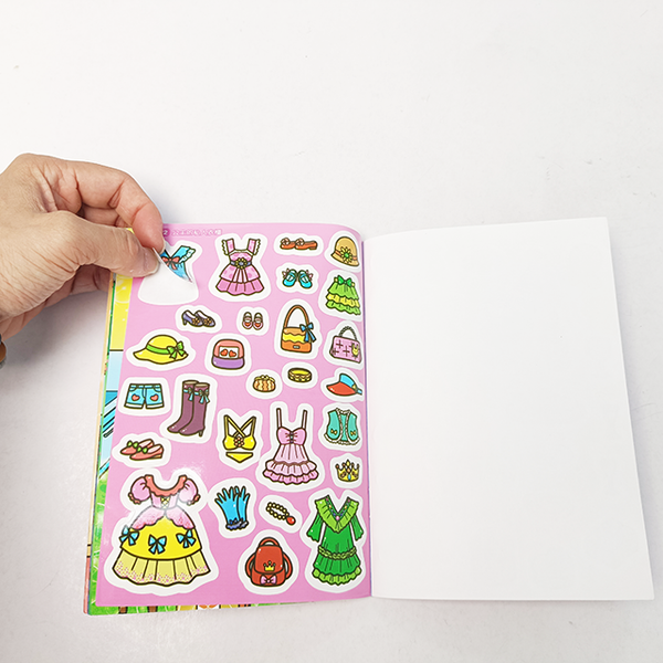 Diy Children Book With Magnetic Sticker Design Educational Book Printing Service For Pre-school Students Child Book Printing