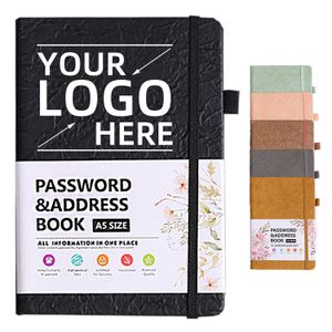 Notebook Custom planner Promotional A5 B5 A6 B6 Business Journals Bark Pattern PU Leather Hardcover Notebooks with logo