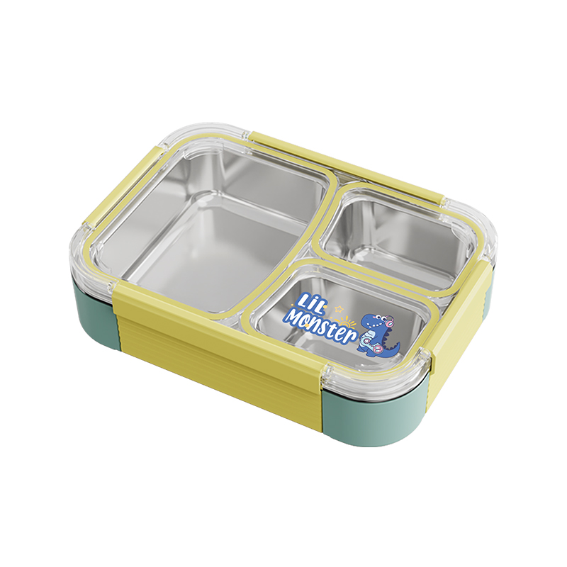 Leak-Proof Bento Lunch Box Kids Stainless Steel Bento Box with Compartment