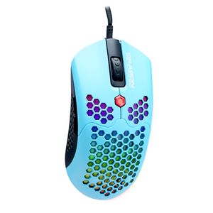 Dragon War G25 65G Gaming Mouse Blue version with Lightweight Honeycomb Shell, Ultralight Ultraweave Cable, Pixart 3325 or 3360